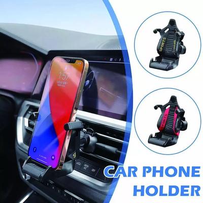 Universal Seat Style Mobile Phone Holder Car AirVent Clip Mount Holder Car Racing Outlet SeatHolder Air Design Navigation