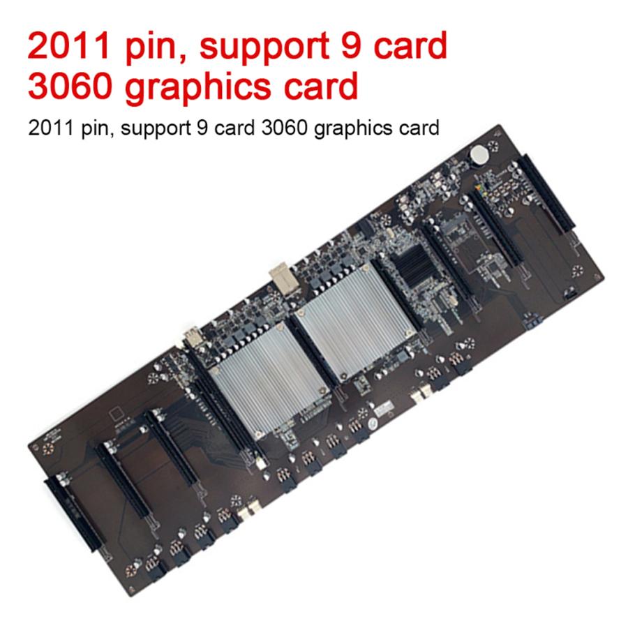 Btc X79 Mining Motherboard With Dual Processors, Ddr3, 8 Pci-E X16 Slots, E5-2620 Processor, Recc Ddr38 Gb Memory, Msata Ssd 120 Gb For 3060 Video Car