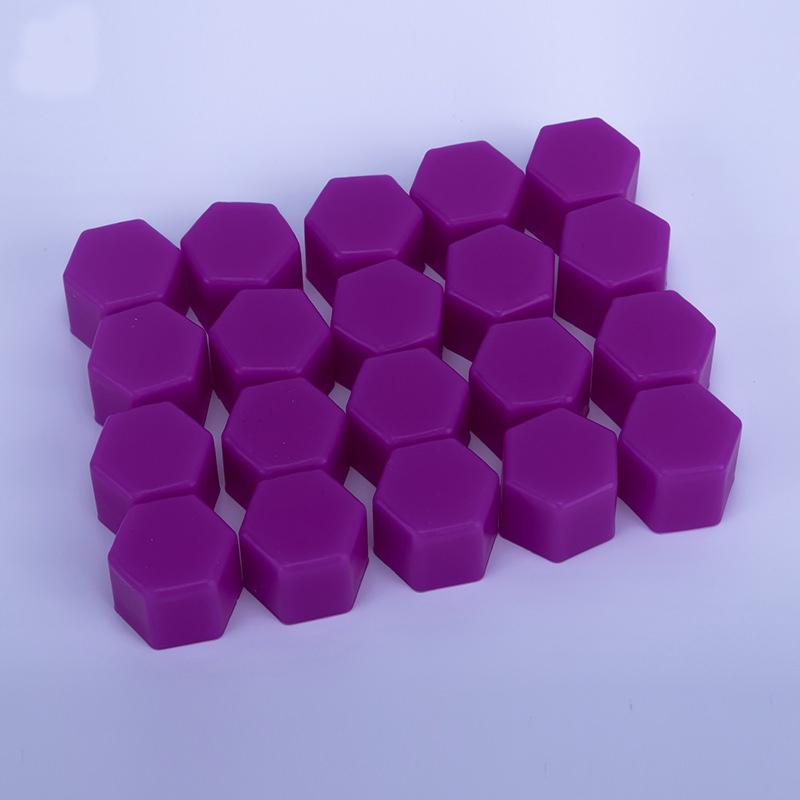 20Pcs 17/19/21mm Silicone Hexagonal Socket CapsLuminous Car Wheel Lug Nuts Silicone Screw Caps Tyre Nut Bolt Exterior Decoration