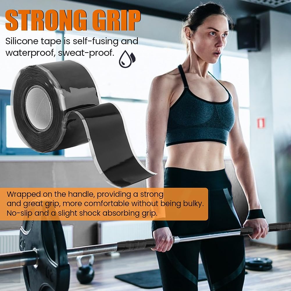 Equivira 2 Roll Grip Tape Silicone Tape for Handle Rubber