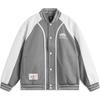 Li Ning Loose Windproof Warm Jacket Men Jackets Asphalt-Gray Cream-White AFDU969-2