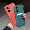 Liquid Silicone Card Slot Bag Holder Phone Case For For Iphone 17 16 1 14 Plus 13 12 11 Pro Max X S 7 8 SE Wallet Back Cover