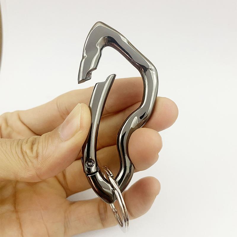 Zinc Alloy Mountaineering Belt Buckle Metal Essential Belt Icon Carabiner Waist Hanging Keychain Women Men Bag Pendant