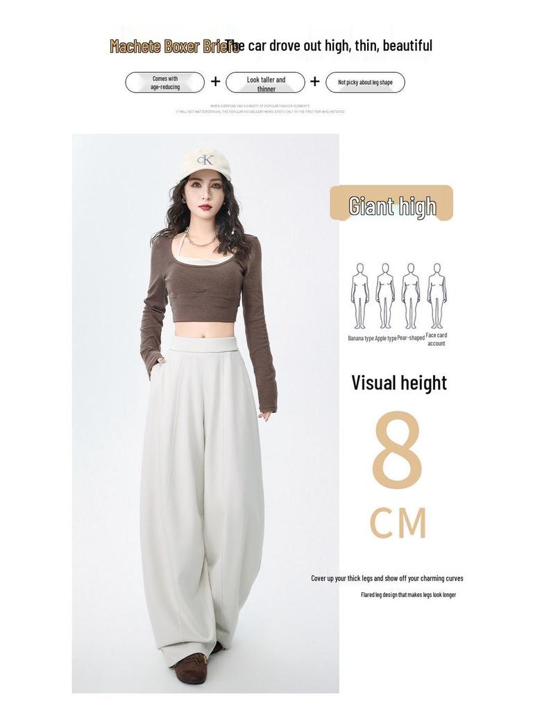 Women's Casual Loose Sweatpants with Wide-Leg Balloon Style for Spring 2026