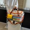 Oxford Travel Luggage Bag Sturdy Large Capacity Handbag Shoulder Bag Travel Duffel Bag  Girl