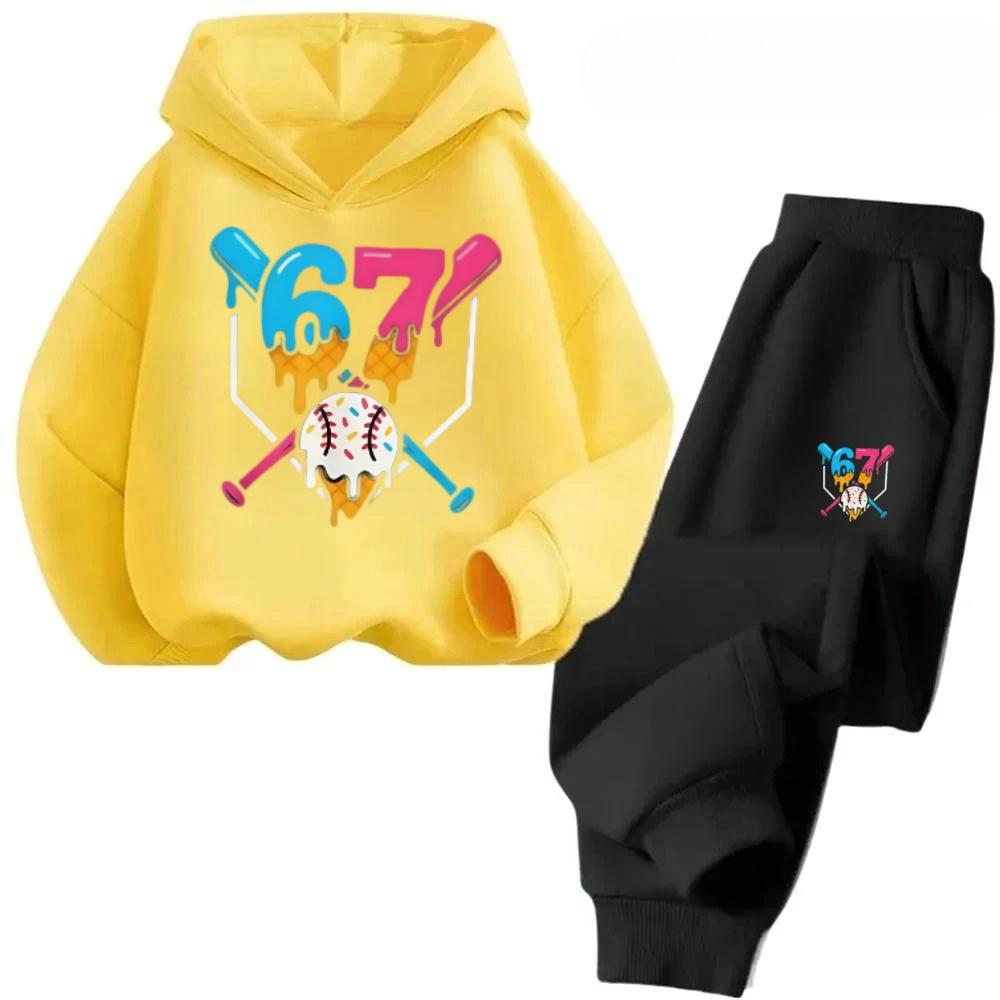 67 Rabatt Kinderanzug Atmungsaktive Sportbekleidung Cartoon-Design Heißer Verkauf Kinder Bequemes Sweatshirt-Set