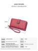 Women's Retro Oil Wax Leather Long Wallet - Hollowed-out Design, Multi-functional, Large Capacity Phone Bag