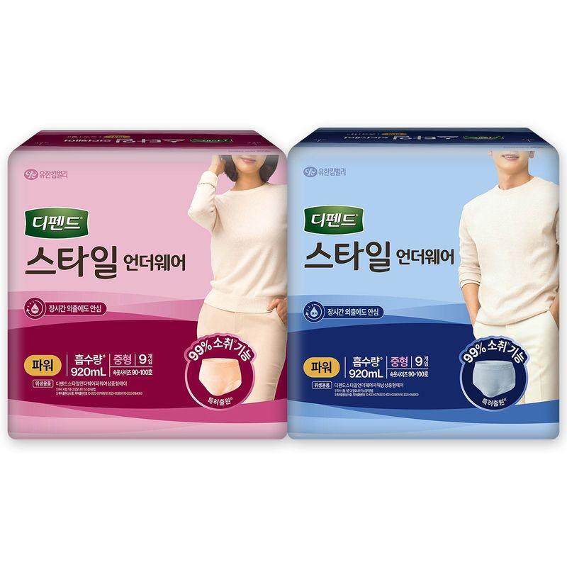 

Depend Style Underwear Power Medium 9ct x 4 Male