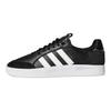 adidas Tyshawn Low Black Gold Metallic Leather Unisex Sneakers Core-Black Cloud-White GW4891