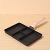 White/black Omelet Pan 1/2/4 Grids Breakfast Pot Cooking Utensils Pancake Pan  Bacon