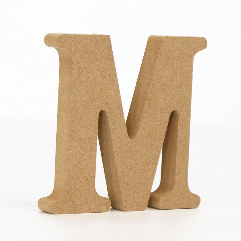 Collocation DIY Wooden Alphabet Letter Personalised Ornament Name Design for Wedding Birthday Party Home Decoration Craft Gift