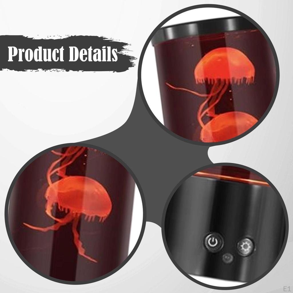 Jellyfish Lamp Aquarium Light Decor Office Desktop Bedroom 16 Color Changing Unique Great Gifts