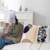 Nordic Ins-style Living Room Sofa Pillow Cushion Retro Model Room Bedside Backrest Pillow Embroidered Pillow Cover