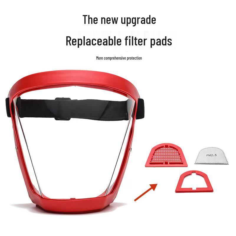 High-Definition Transparent Anti-Droplet Dustproof Protective Face Shield Goggles for Cycling