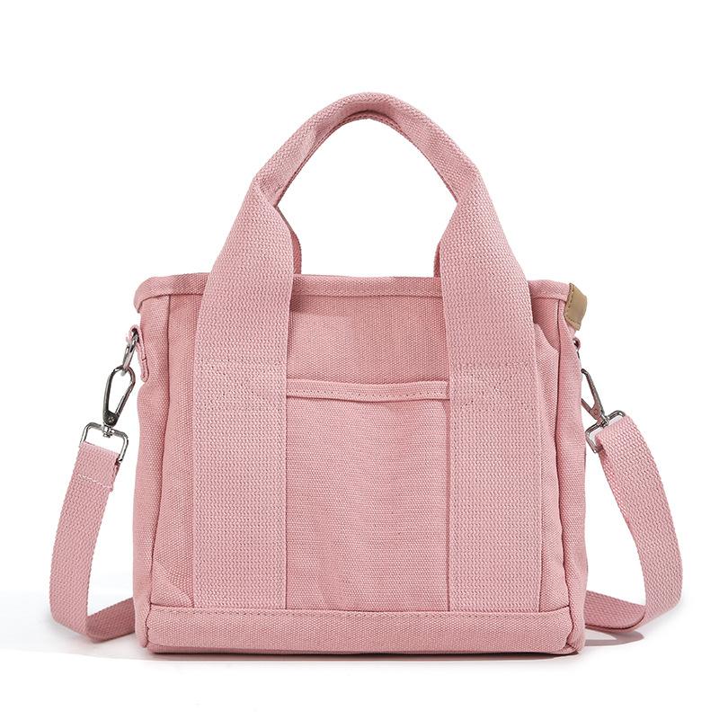 

Canvas Bag, Handbag, Crossbody, Bento Bag, Large Capacity Mother and Baby Bag, Fashionable and Trendy Shoulder Bag розовый