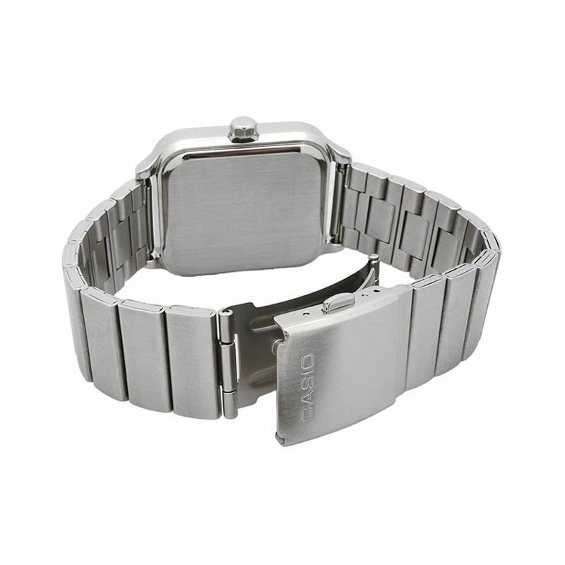 Casio STANDARD Serie 50 Meter wasserdicht Quarzwerk Edelstahlarmband Japanische und Koreanische Uhr Herrenuhr Rotes Zifferblatt MTP-M305D-4AV
