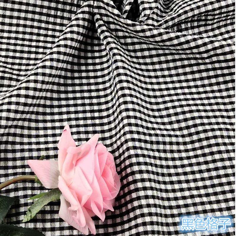 Sommer Plaid Dünne Kleidung Stoff Atmungsaktiv Komfortable Shirts Kleid Material Patchwork DIY Handgemachte Bekleidung Nähen Stoffe Ins