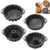 Forma de Silicone para Bolo Antiaderente Redonda Charlotte para Bolo de Queijo Chocolate Livre de BPA