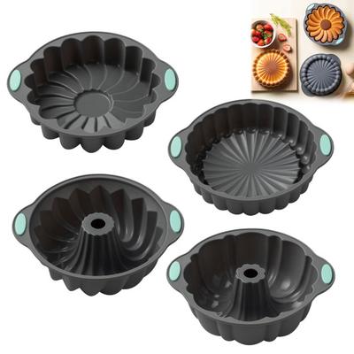 Silikon Kuchenform Antihaft Runde Charlotte Kuchenform für Käsekuchen Schokolade BPA-frei