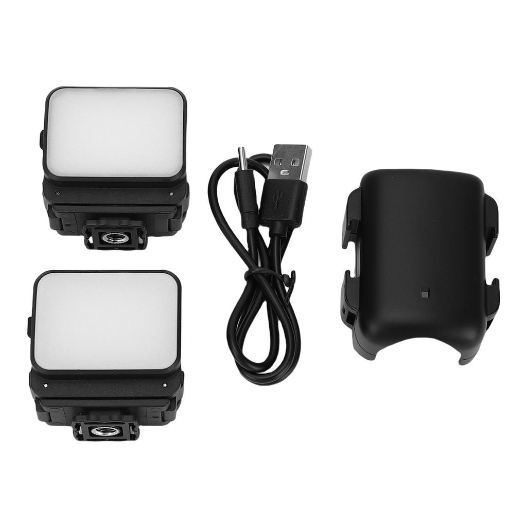 LED Fill Light Fit for Pocket 3 Camera Splash Proof 3 Color 4 Brightness Levels Magnetic Auxiliary Light with Cold Shoe