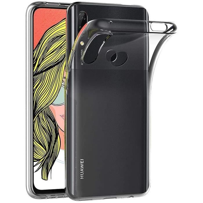 Coque - HONGWE - Huawei P Smart Z - Silicone Souple - Transparente - 6,59 Pouces