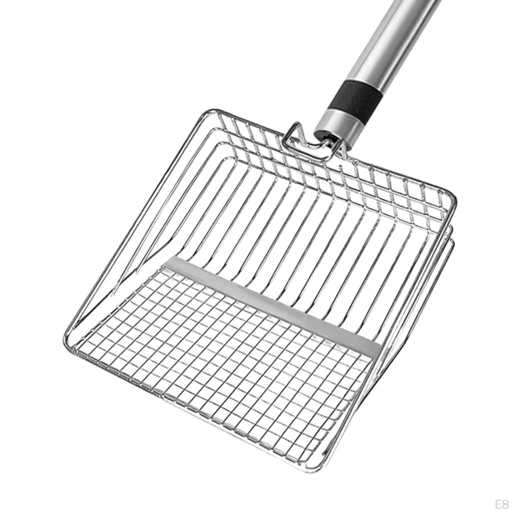 Cat Litter Scoop Sand Durable Cleaner Tool Long Handle Metal Scooper Pet Cleaning