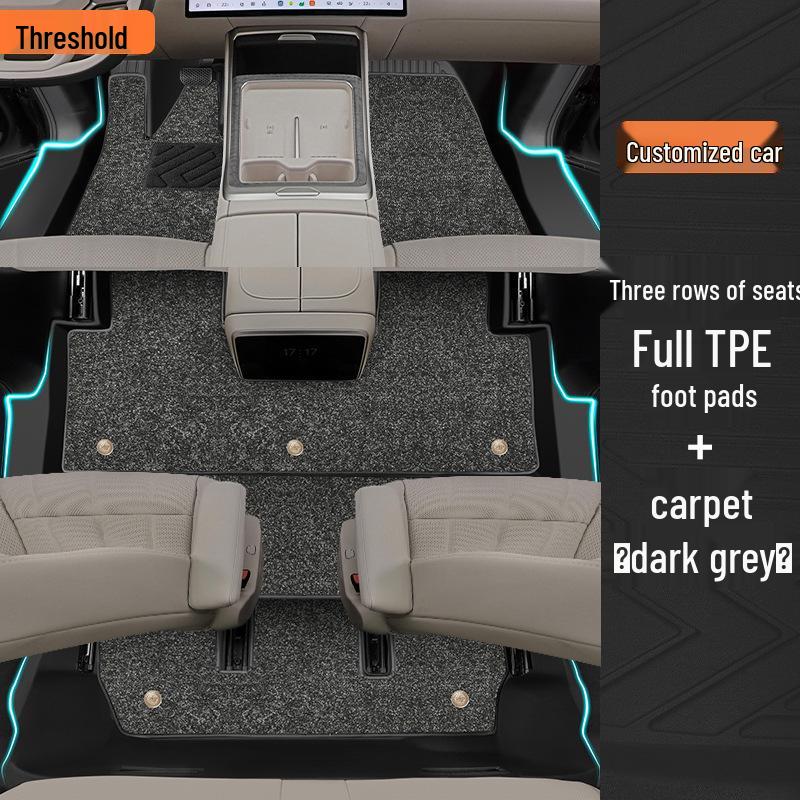 2025 Lydo L90 Special TPE Full Coverage Floor Mats for Six-Seven Seat Cars