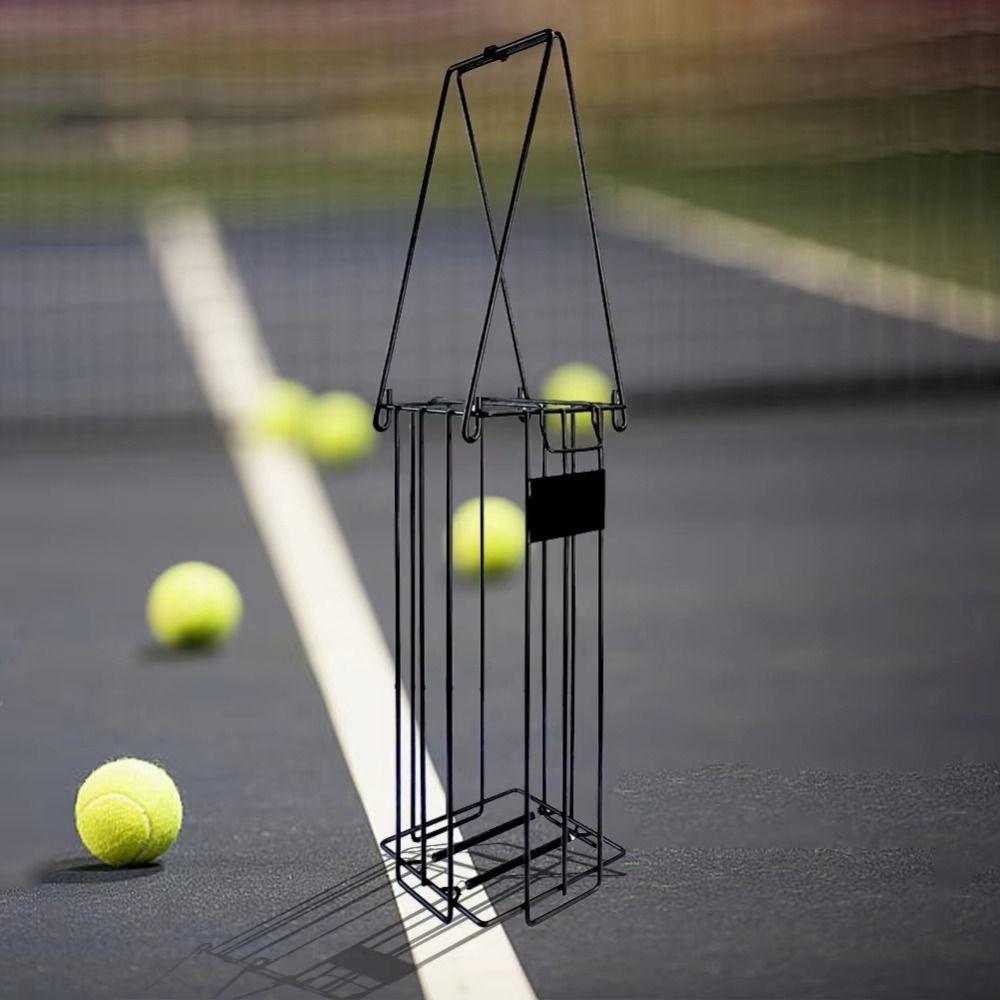 Black Pickleball Picker Upper Ergonomic Handle Tennis Ball Hopper Tennis Accessories