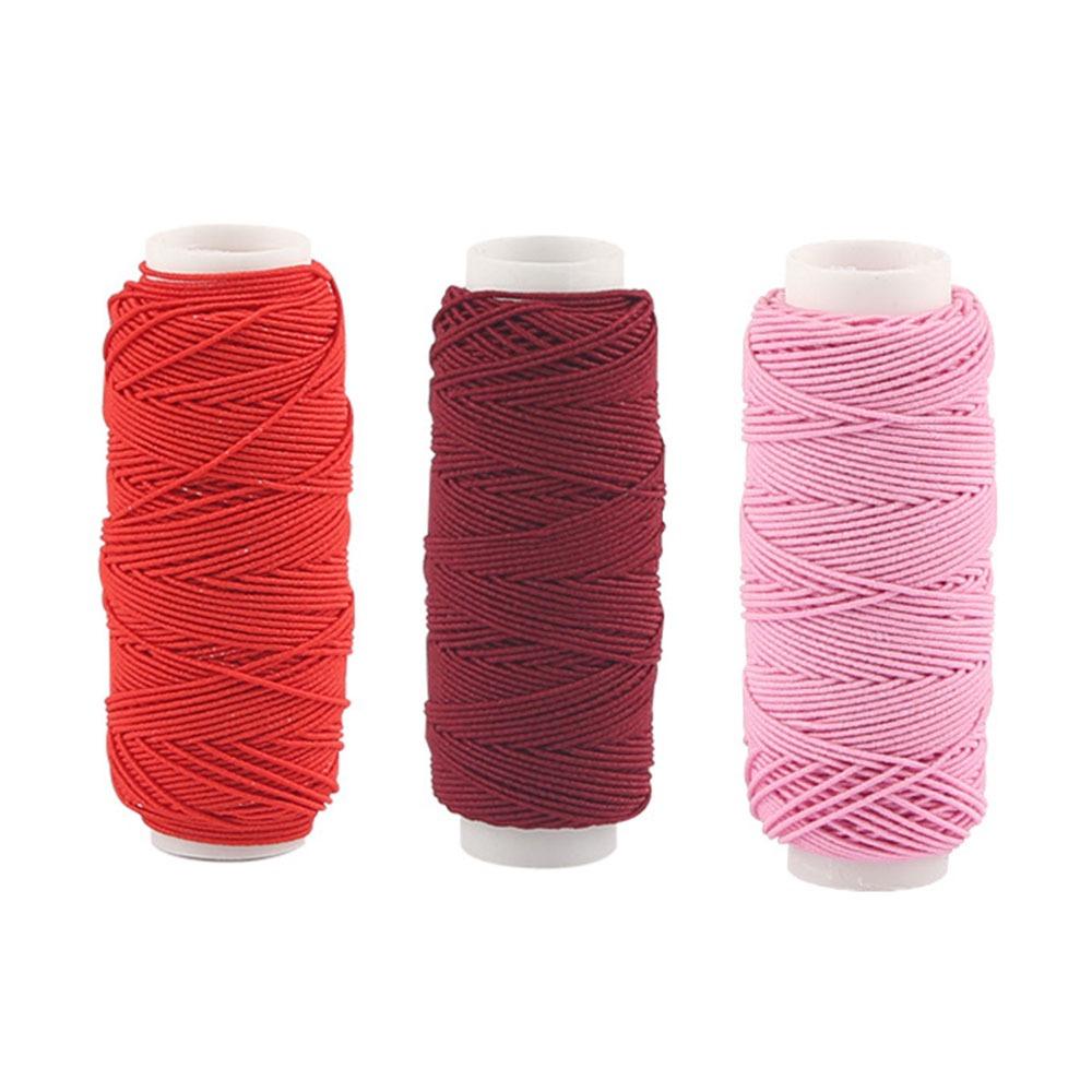 

2/3Pcs High Elastic Durable Elastic Rope Apparel Sewing Supplies Sewing Threads Skirts/cuffs red/wine red/pink-3pcs