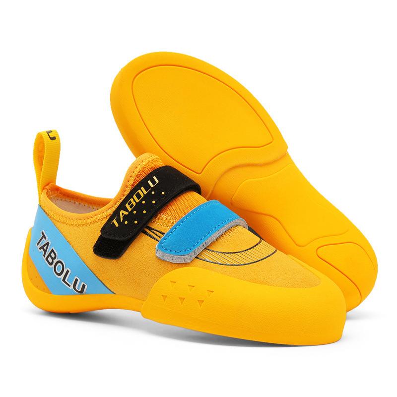 Kletterschuhe Basic Kinder und Jugendliche Indoor- und Outdoor-Boulderschuhe atmungsaktiv Kletterspezialtrainingsschuhe Außenhandel