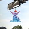 1/12Pcs Animals Christmas Ornaments 2D Faux Crystal Animal Christmas Tree Hanging Decoration Colorful Acrylic Ornament for Holiday Home Office Decor