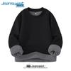 Jeanswest Herren Winter Warmes Fleecefutter Rundhals-Sweatshirt