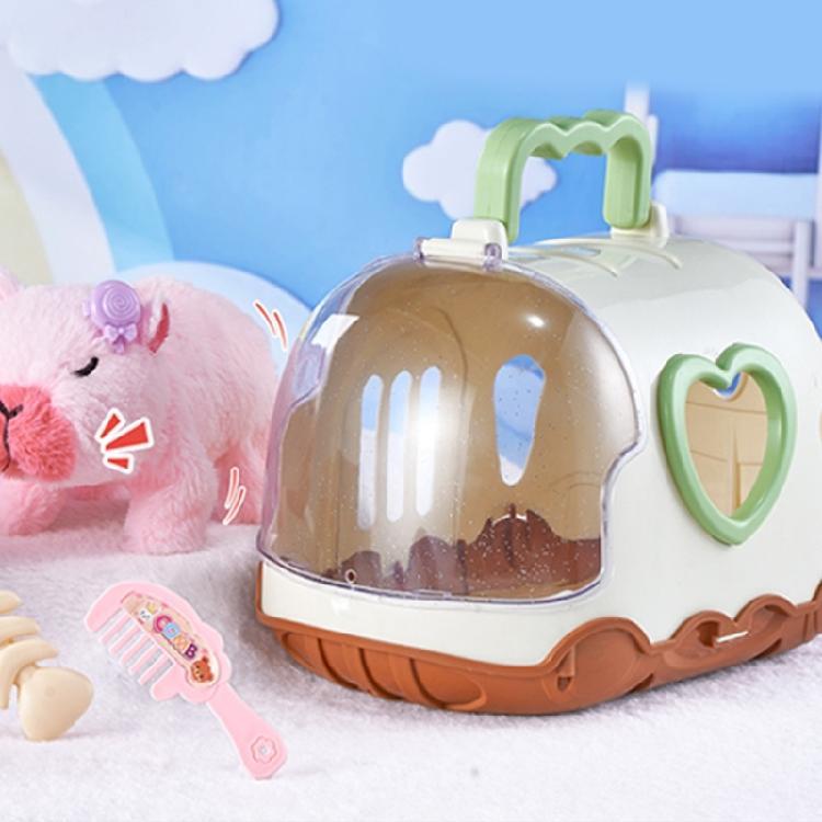 Sounding Animal Electric Pet Plush Capybara Toy with Simulation Movement Raise a Pet Toy for Kids and Toddler Fun Gift