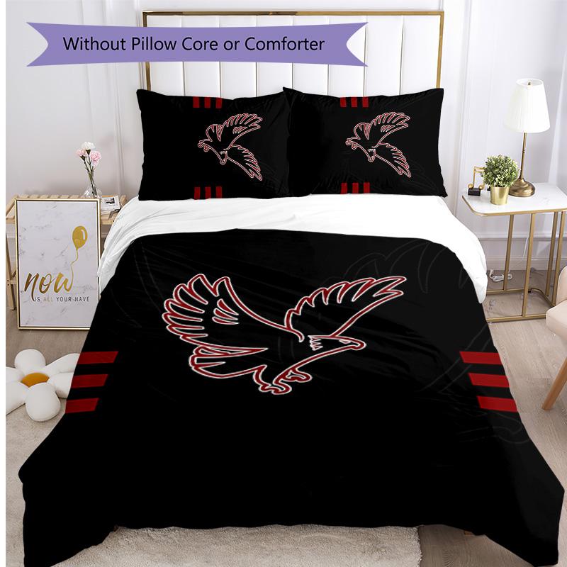 Al Ahly Printed 3PCS Bedding Set Soft Breathable Duvet Cover Pillowcases Set Washable Bedroom Decor Home Gift