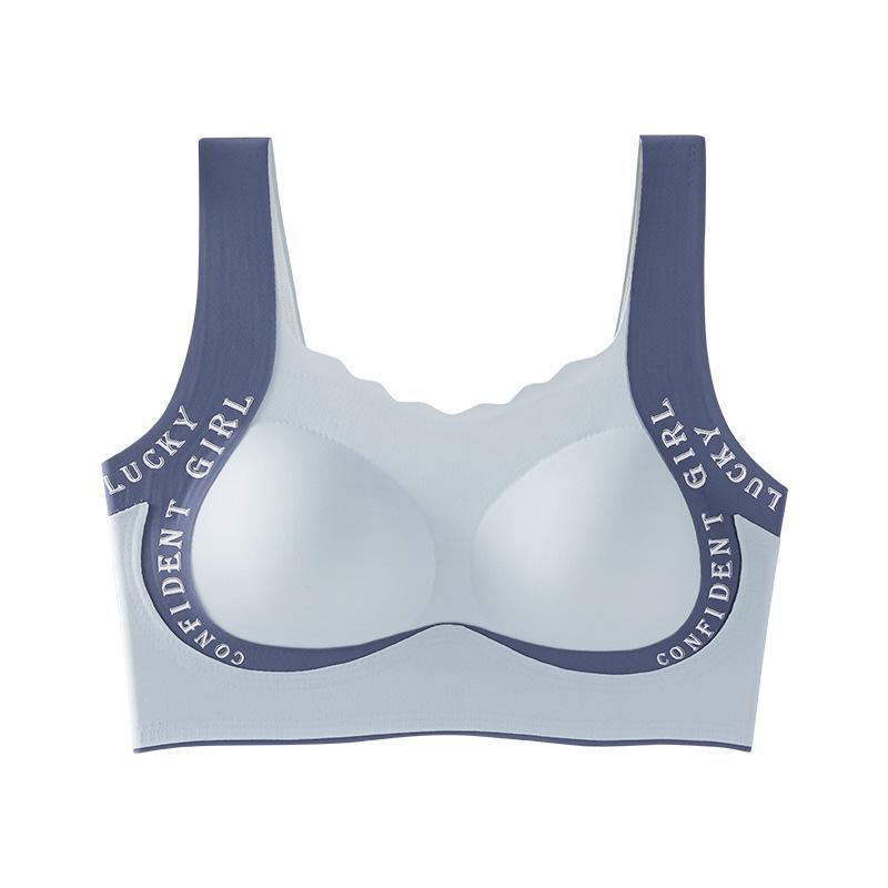 High Elasticity Shoulder Strap Seamless Sports Bra for Teen Girls - Wireless Comfort Bra for School & Daily Wear
