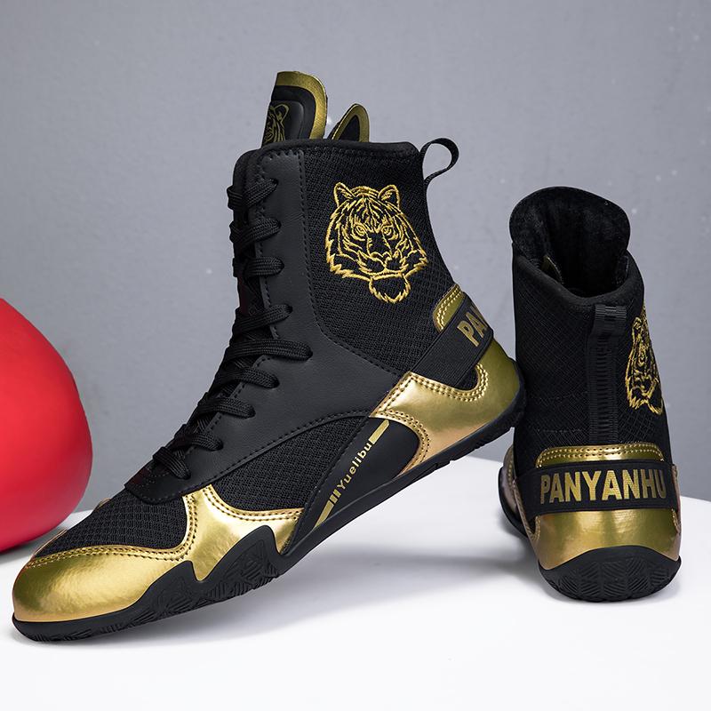 Unisex Boksschoenen Antislip Worstelen Vechten Boksschoenen Heren Rijlaarzen Motorlaarzen Dames Worstelwedstrijdschoenen