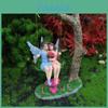 Creative Garden Fairy Couple Swing Resin Figurine Decor