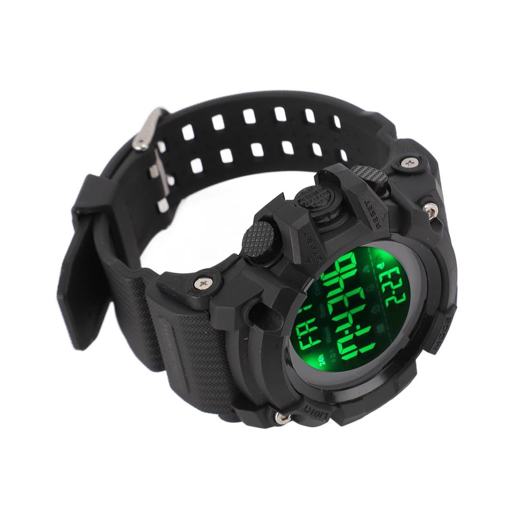 Digital Sports Watch 50m Waterproof Alarm Clock Electronic Watch with Luminous Light Calendar