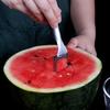 Fruit Fork Anti-rust Non-slip BPA Free Mirror Polished Easy To Clean Slicer Stainless Steel Comfortable Grip Watermelon Fork Kitchen Gadget