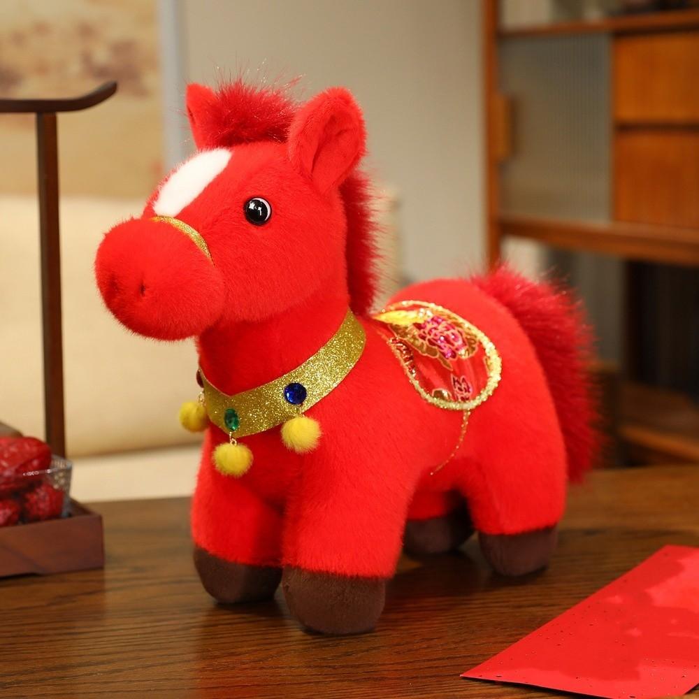 Mascot Dolls Stuffed Horse Toy Good Luck Zodiac Pony Figurine 2026 Horse Plush Doll  Year of Horse