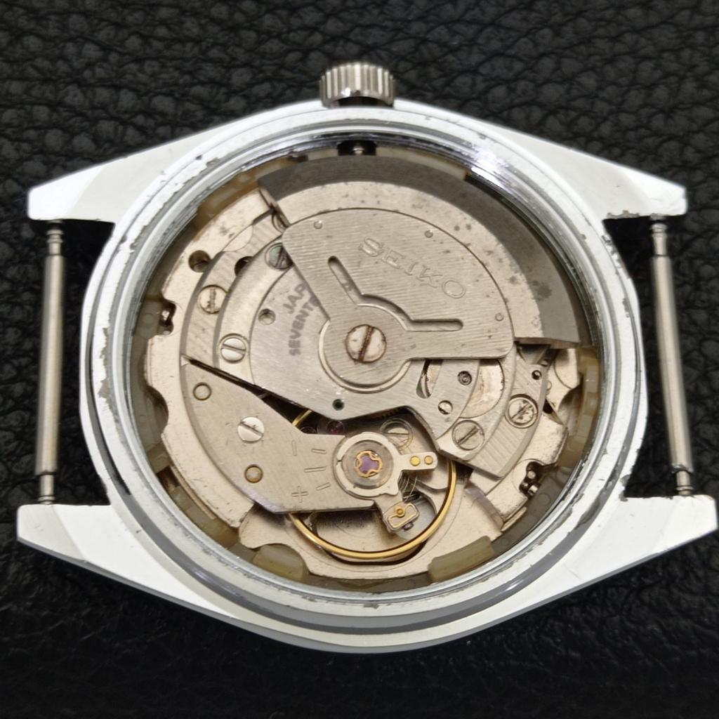 REFURBISHED SEIKO 5 AUTOMATIC 6309A VINTAGE JAPAN MENS BLACK WATCH A441269-4 Sk-a441269