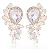 Alloy Geometric Dangle Earrings With Cubic Zirconia For Women Fashion Jewelry