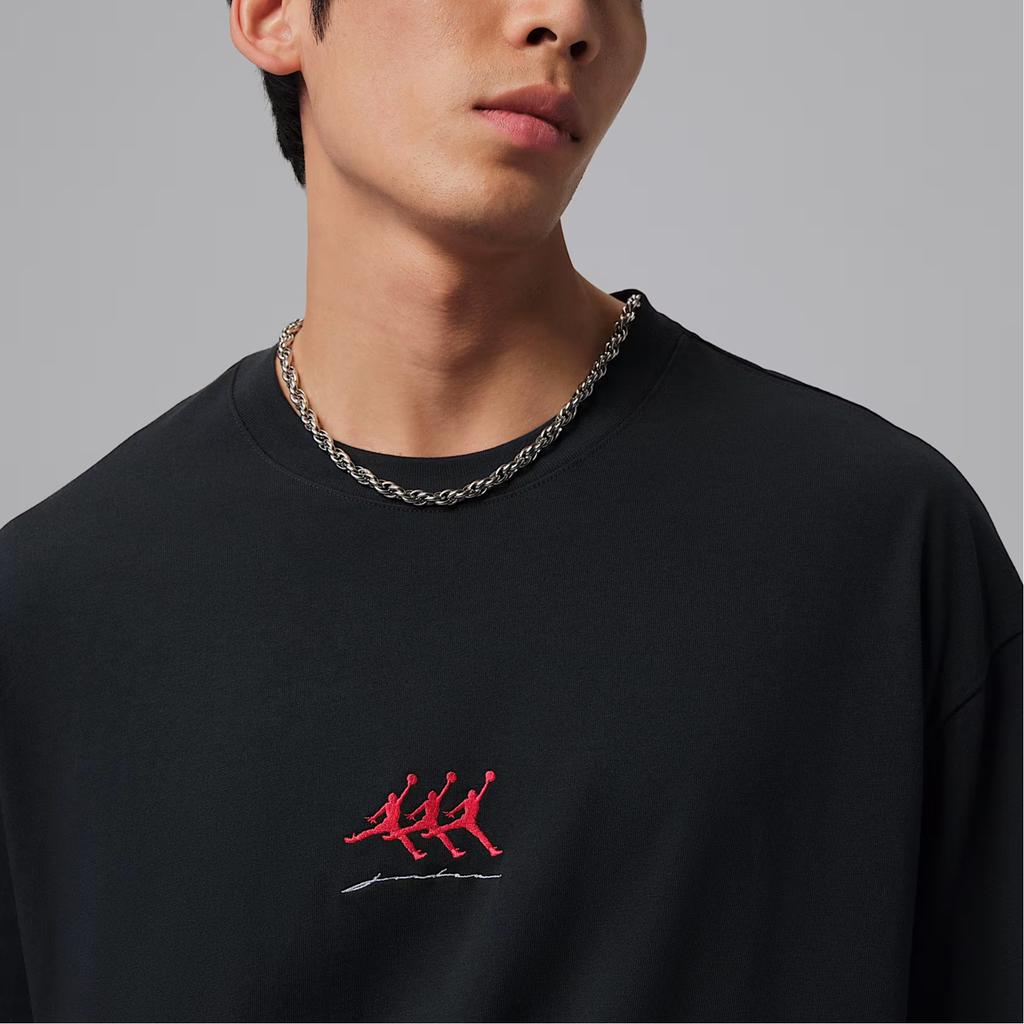 Jordan As M J Flt Gfx Oversized Crew Neck Knit Short Sleeve T-Shirt Men Tops IF3134-010