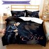 Elvis 3pcs Bedding Set Duvet Cover Closure Includes 1 Duvet Cover & 2 Pillowcases for All Seasons Bedroom Home Dorm Decor