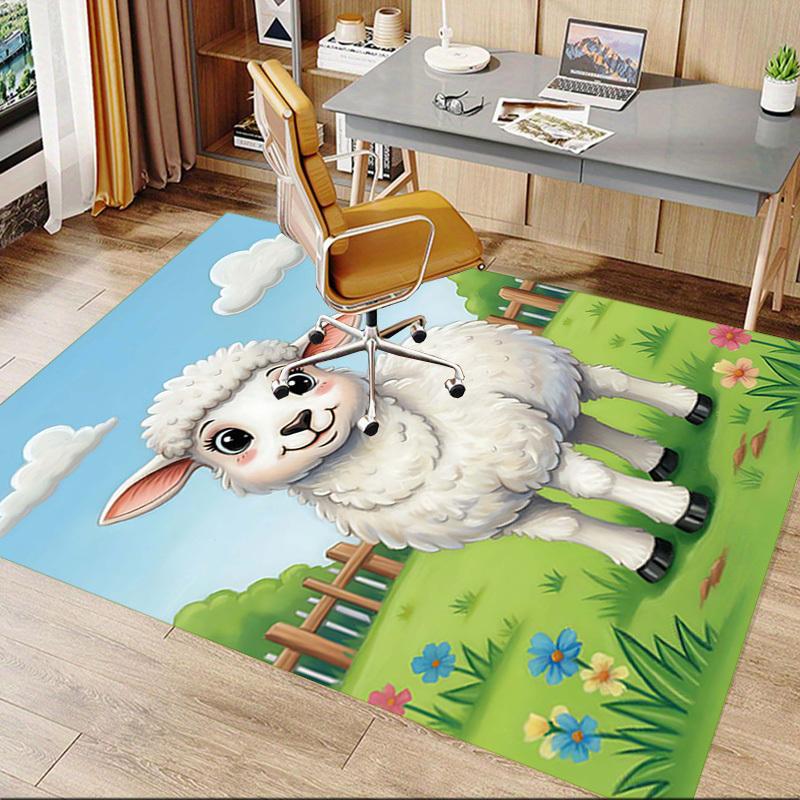 1PC sheep Extra Large Non Slip Floor carpet, Office, family, Studio   Large Area Rug Indoor Rugs, Bold Statement Piece