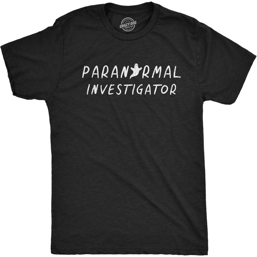 Mens Paranormal Investigator T Shirt Funny Halloween Ghost Finder Novelty Tee XXXXXL разноцветный