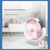 New Mini USB-Charging Moon Fan: Silent Desktop Circulation for Home or Dormitory