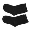 Deodorant Sock Breathable Silver Fiber Ribbed Elastic Odor Resistant Sock for Sweaty Feet Black