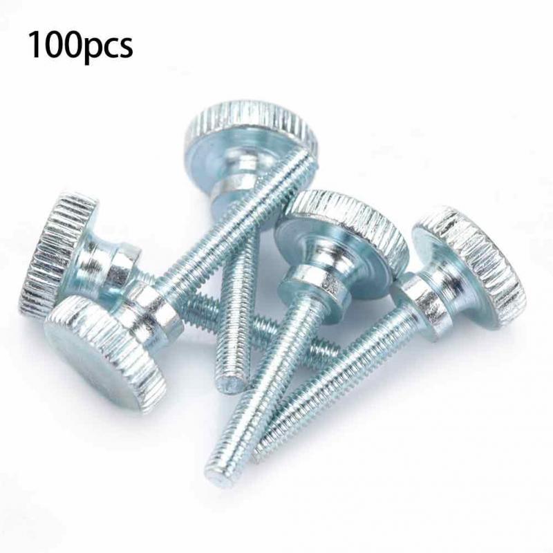 Tornillo de cabeza moleteada ajustable M4 de 100 piezas Tornillo industrial de cabeza alta M4*25(100pcs)