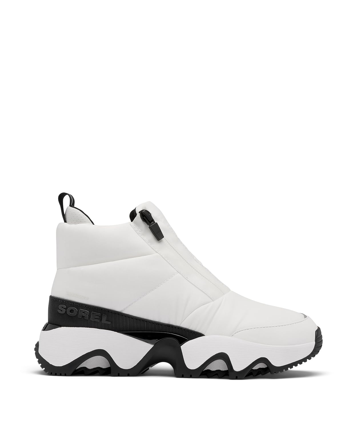 

Водонепроницаемые ботинки Sorel Kinetic Impact Puffy на молнии, женские, размер 24,0 см, цвет морская соль, черный